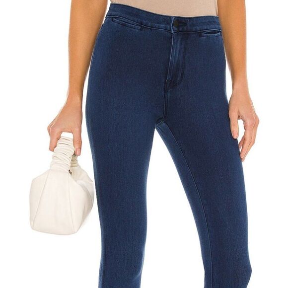 L’AGENCE Luxe Lounge Yasmeen High Rise Skinny Legging in River Blue Size 34 - Picture 2 of 10